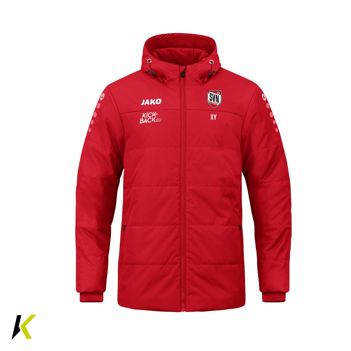SVN JAKO® Coachjacke Team mit Kapuze M/JR