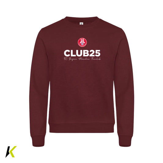 CLUB 25 CLIQUE Miami Roundneck Unisex Wappen & Schriftzug Brust