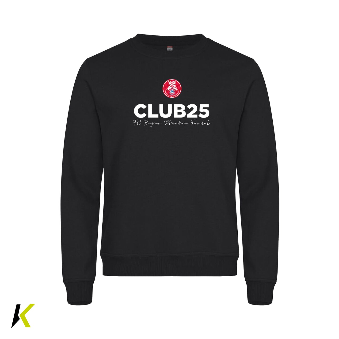 CLUB 25 CLIQUE Miami Roundneck Unisex Wappen & Schriftzug Brust