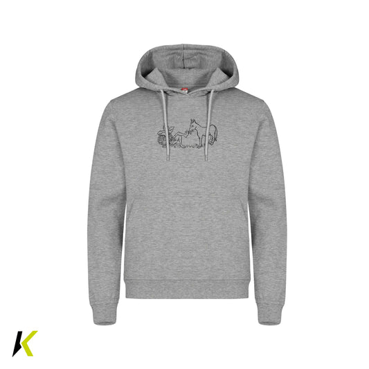 Duftbräu CLIQUE Miami Hoodie Unisex "Esel Brust - Duftbräu Rücken"