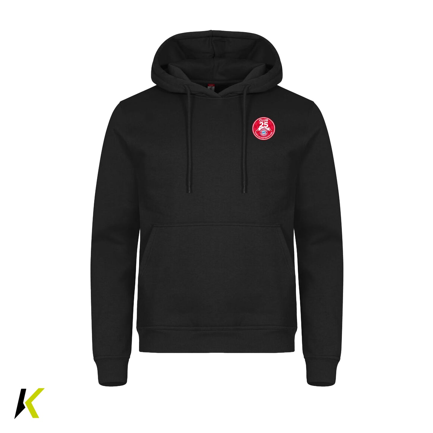 CLUB 25 CLIQUE Miami Hoodie Unisex Wappen Brust & Schriftzug Rücken