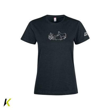 Duftbräu CLIQUE Premium Fashion-T Women "Esel Brust - Duftbräu Rücken"
