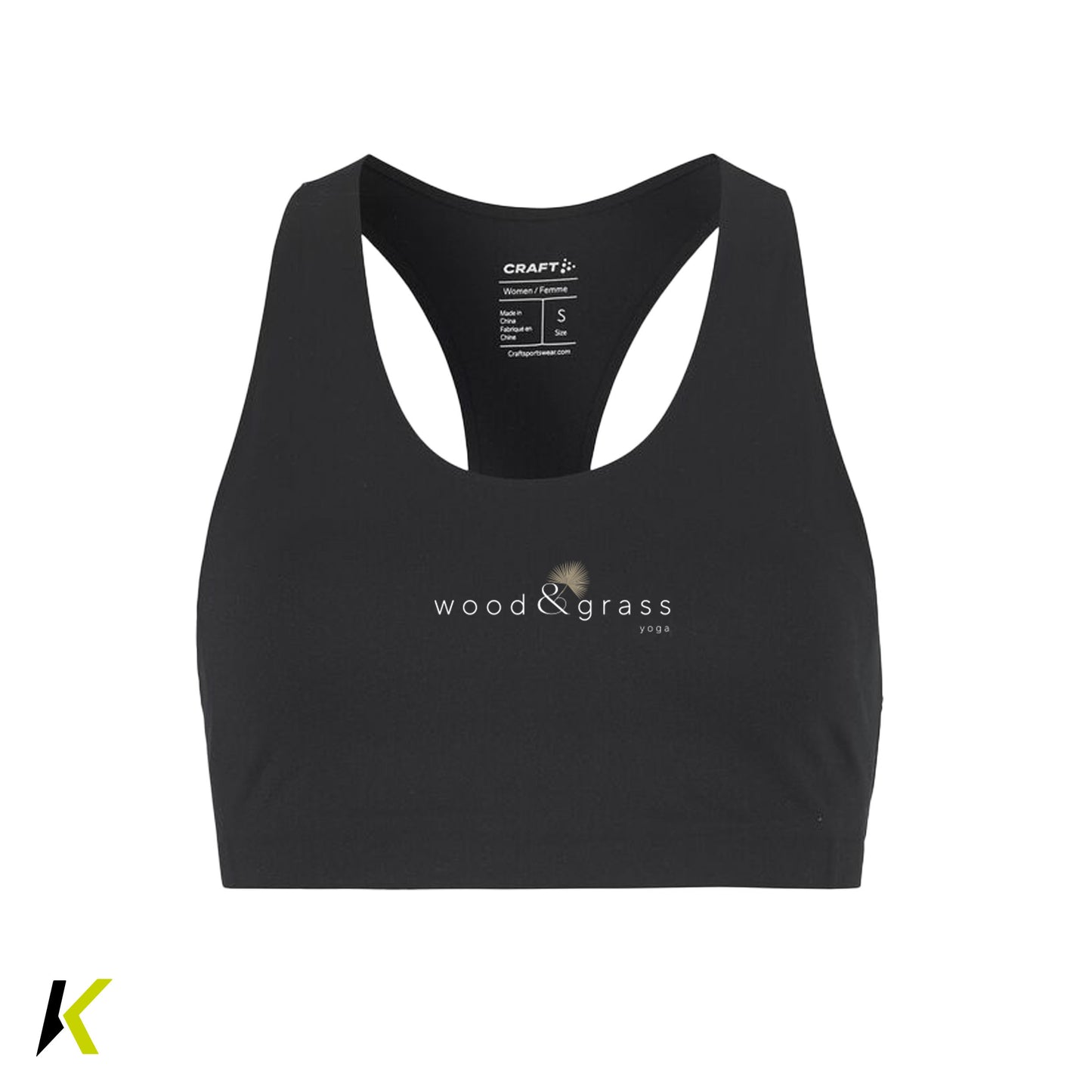 wood & grass yoga CRAFT® Collective Padded Sports Bra W