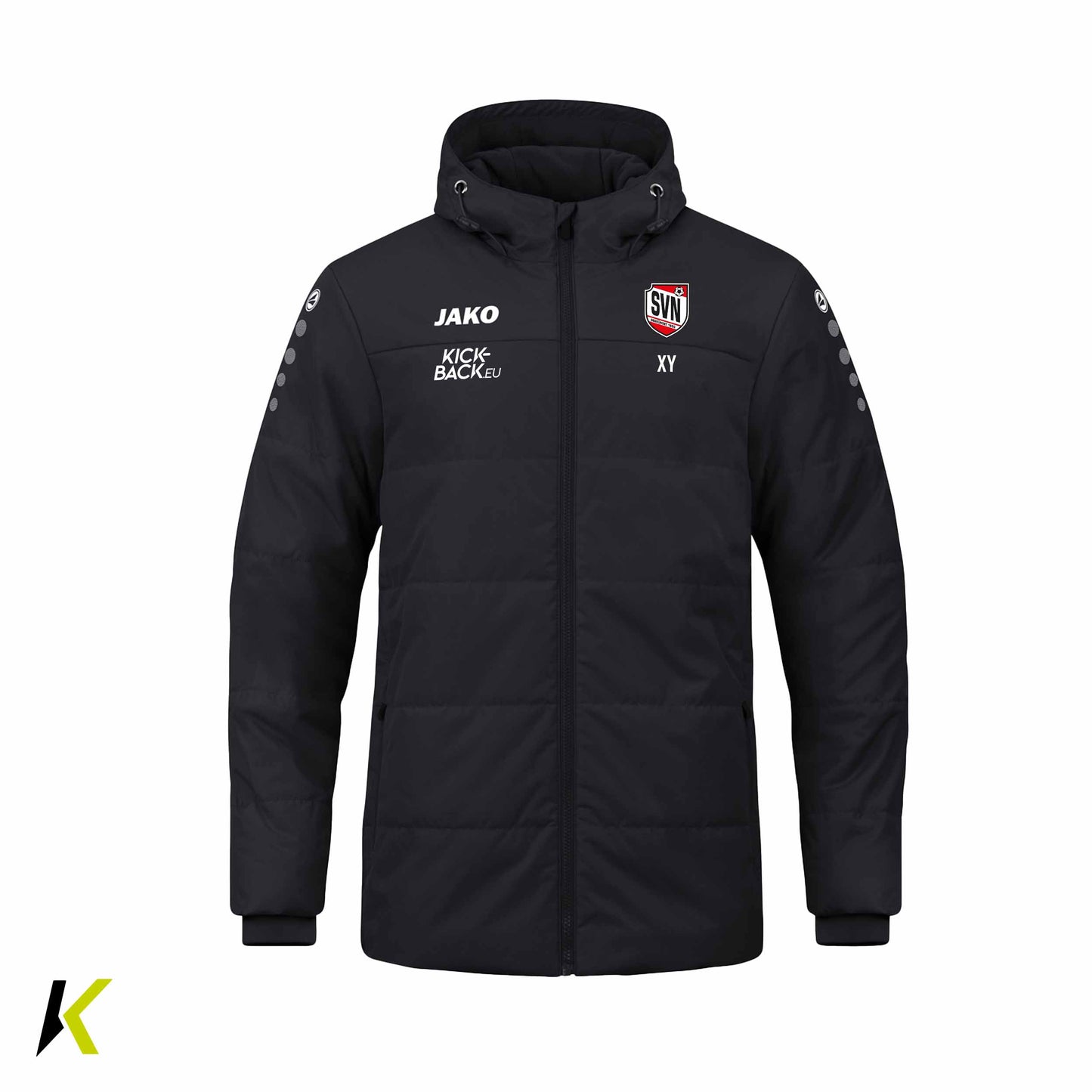 SVN JAKO® Coachjacke Team mit Kapuze M/JR