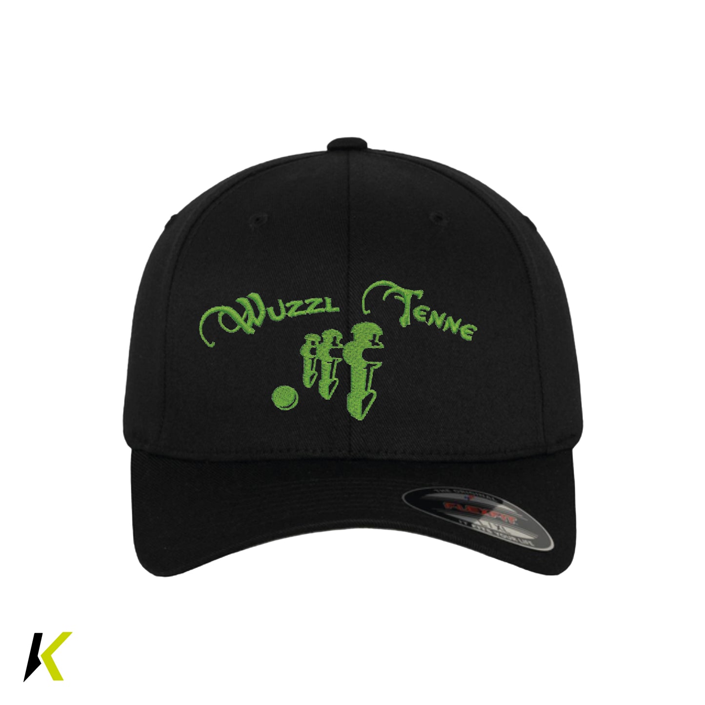 WuTe FLEXFIT® Wooly Combed Black Flexfit